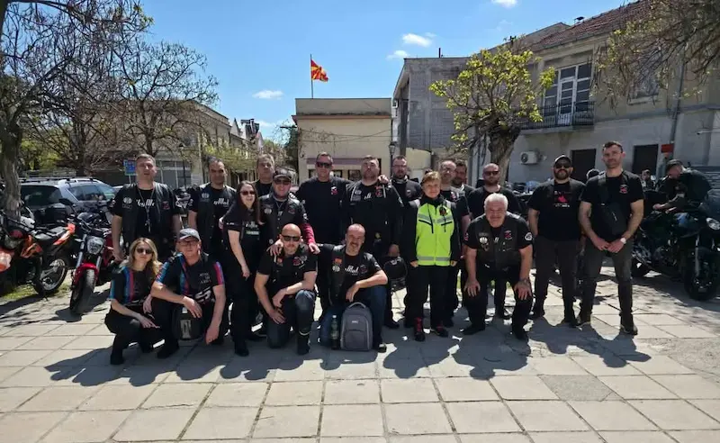 Motorcycle Club Group Photo